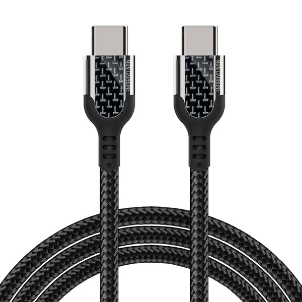 カーボンファイバー USB-C to USB-C 急速充電ケーブル