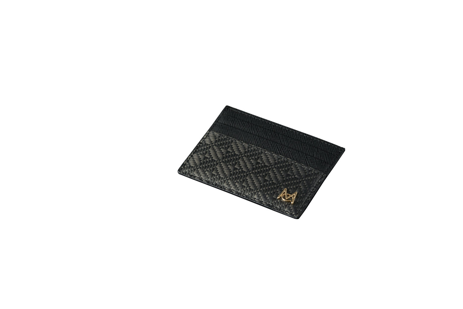 MON CARBONE Checkered Carbon Fiber Card Holder