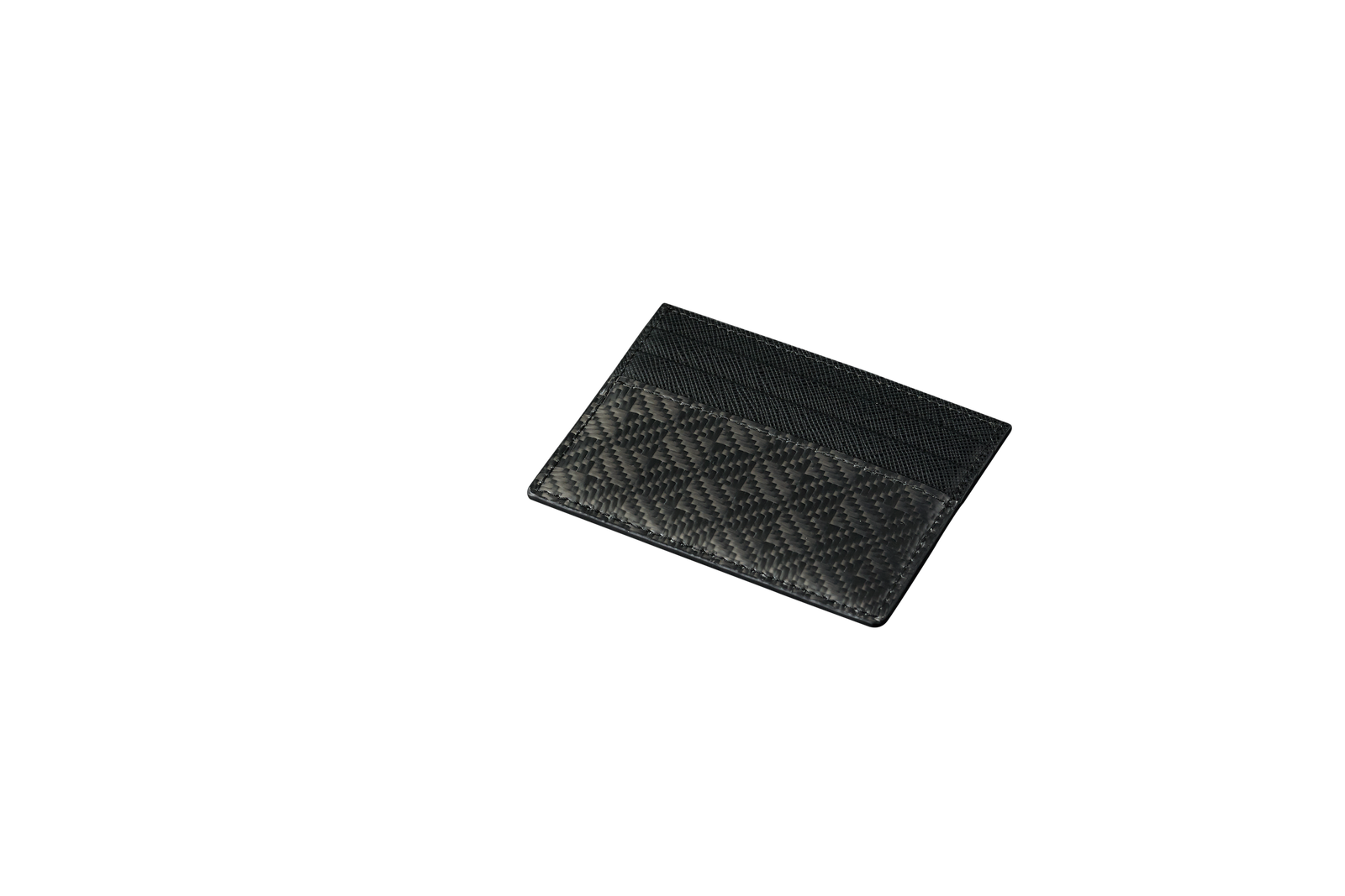 MON CARBONE Checkered Carbon Fiber Card Holder