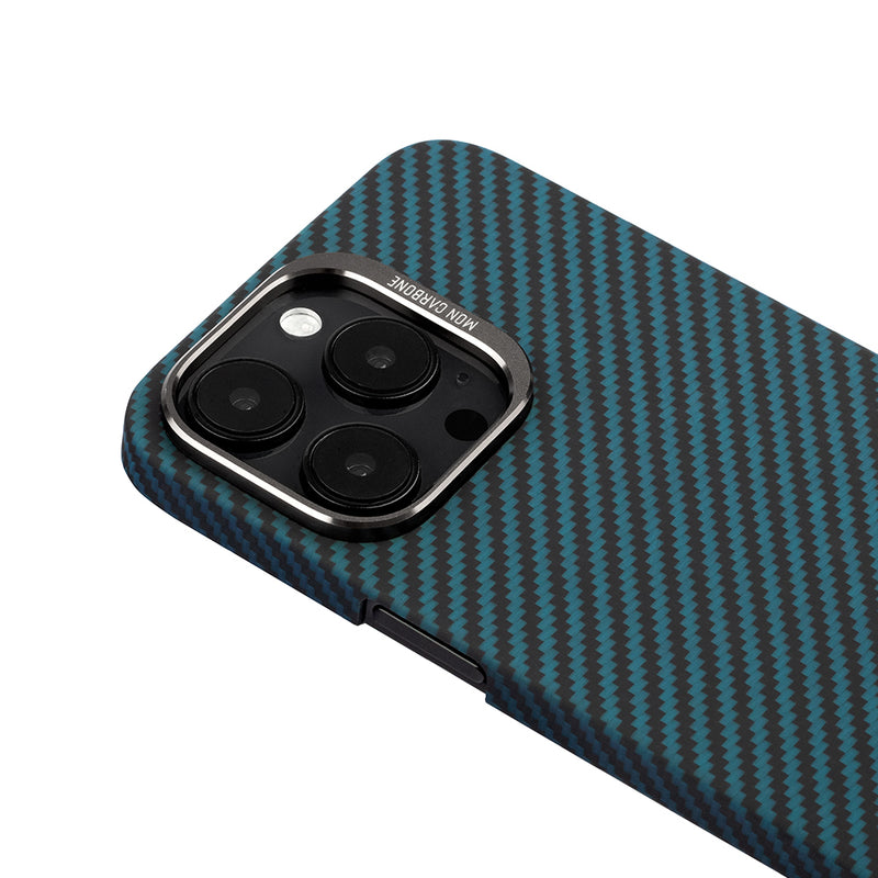 最高の防弾繊維カバーiPhone 14 対応ケース-ミッドナイトブルー