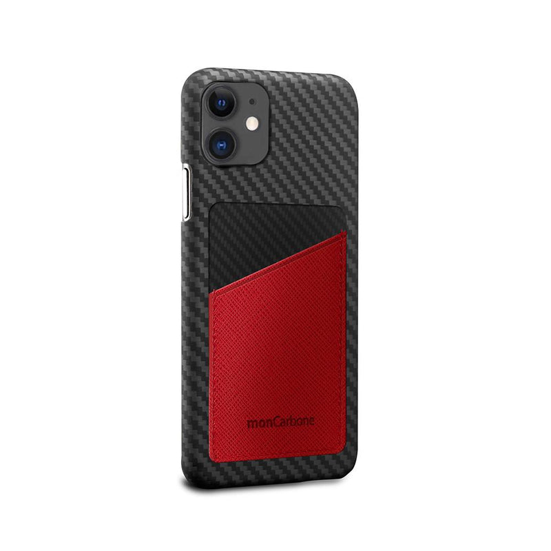 HOVERSKIN サフィアーノレザーiPhone11保護ケース – スカーレット